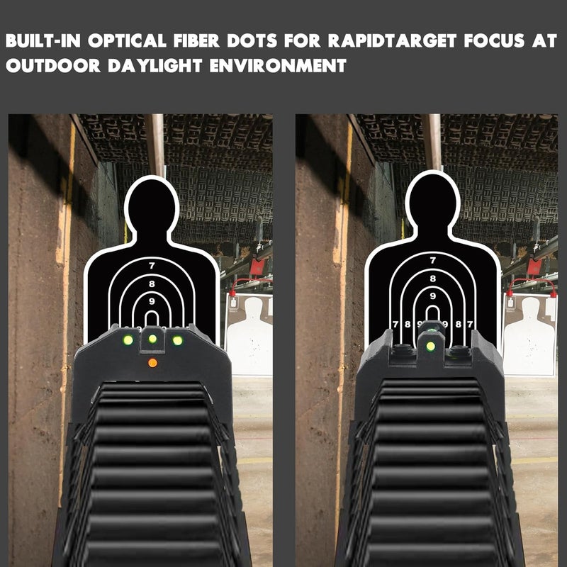 TPRCOL Low Baseline Fiber Optic Sight Front and Rear Sight - Image 4